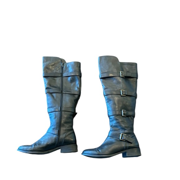 Long Tall Sally Over the Knee Moto Boots - Picture 6 of 7